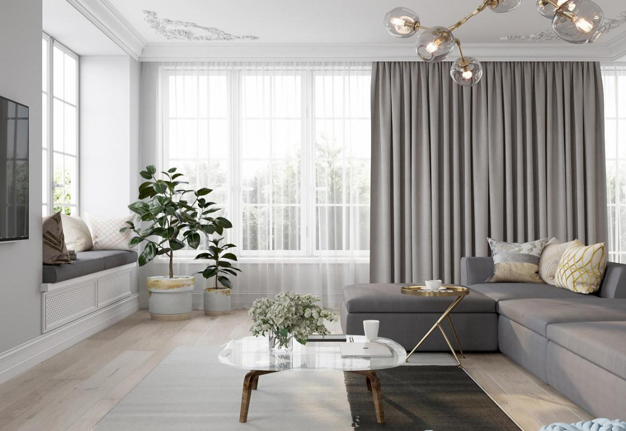 客厅装修设计如何选选择合适的窗帘?要注意哪些细节？